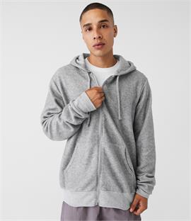 CLEARANCE - Canvas Unisex Sueded Full Zip Hoodie